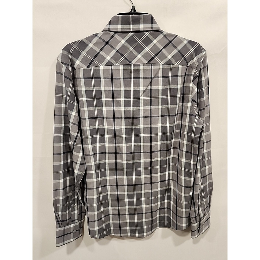 NWT Mizzen and Main Button Down Shirt Mens S, Trim Plaid‎ Pocket GRAY MSRP $148 - Picture 9 of 9